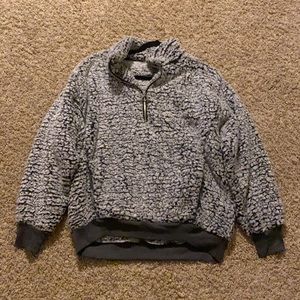 Express One Eleven Sherpa Fleece Sweatshirt